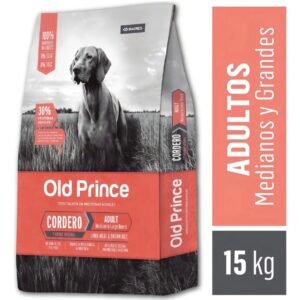 Old Prince Perros Adultos, Medianos y Grandes - Cordero y Arroz Integral x 15 kgs.